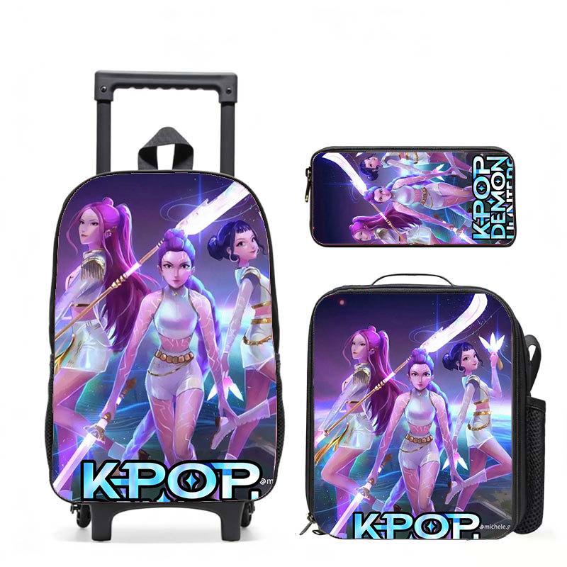 Kpop Witch Hunters Casual Backpack Digital Printing Men'S And Women'S Commuter Backpack Rod Backpack Student Bag