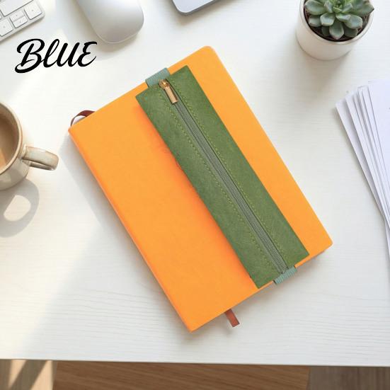Professional Accessory Organizer Zipper Pen Holder for Notebook with Adjustable Elastic Band Slim Portable Stationery Design Lightweight Pouch,