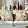Floral Patterned Cushion Covers for Sofa Decor Polyester pillowcase, sofa decorative cushion cov Headboard Pillow
