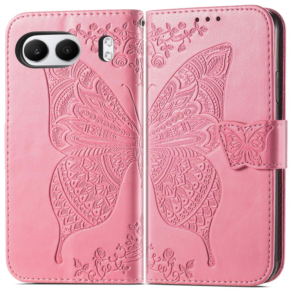 For OnePlus Nord 4 Case PU Leather Wallet Phone Cover Butterfly Pattern