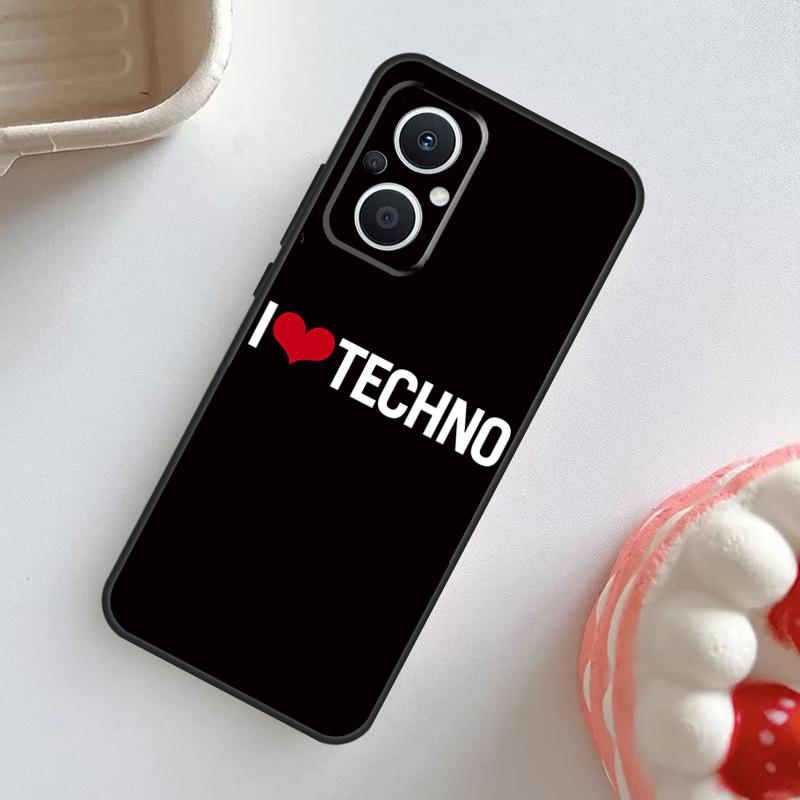 Techno Music Case For OPPO Reno 10 Pro 11F 4Z 5Z 8T 4 5 6 7 8 Lite OPPO Find X2 X3 Neo X5 X6 Pro Cover