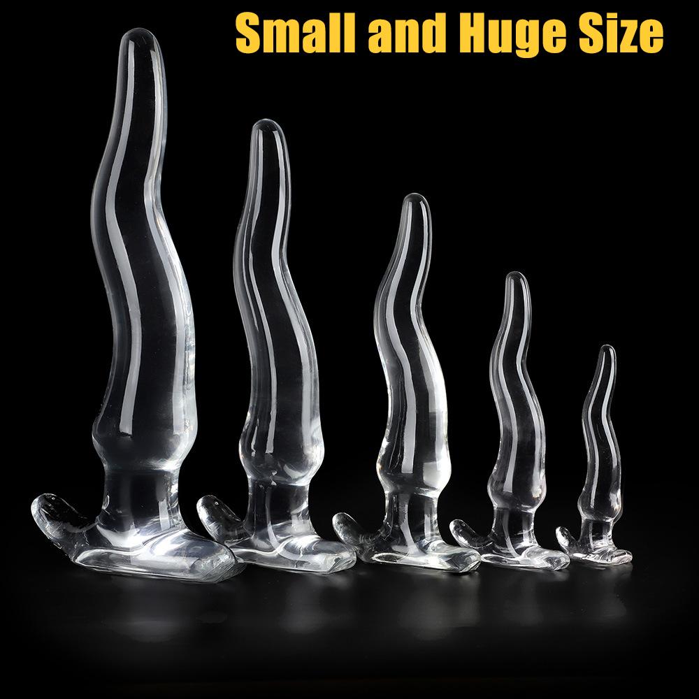 Transparent Big Dildos for Women Vagina Stimulator Anal Plug Artificial Animal Penis Female Masturbator Sex Toy Men Butt Dilator
