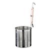 Cesta de Fritura Profunda em Aço Inoxidável Peneira de Malha Grossa Concha com Ganchos Duplos Colher Peneira Antiderrapante Resistente ao Calor para Macarrão de Sopa Malatang