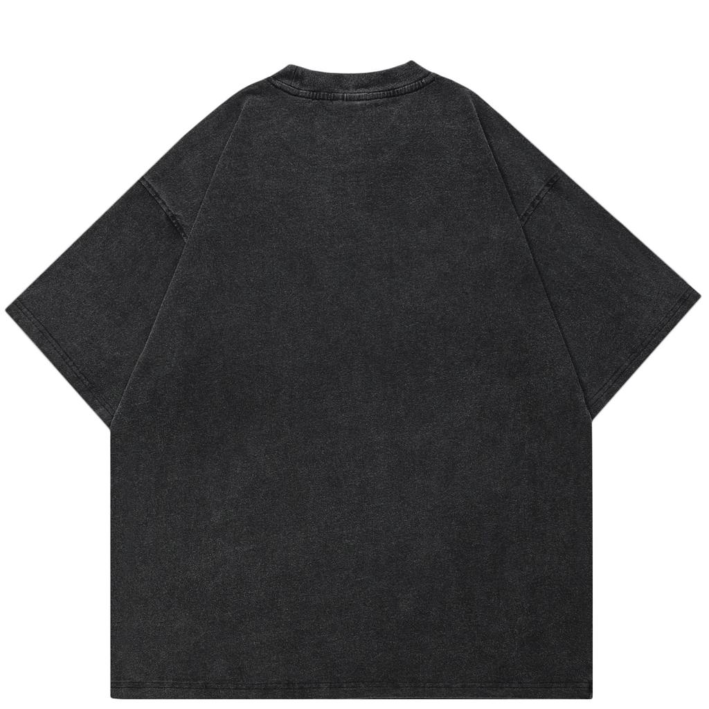 2024 Streetwear Dobermann Graphic Unisex T-Shirt Cotton Washed Black Tshirt Unisex Tops Tees Summer Short Sleeves T Shirt