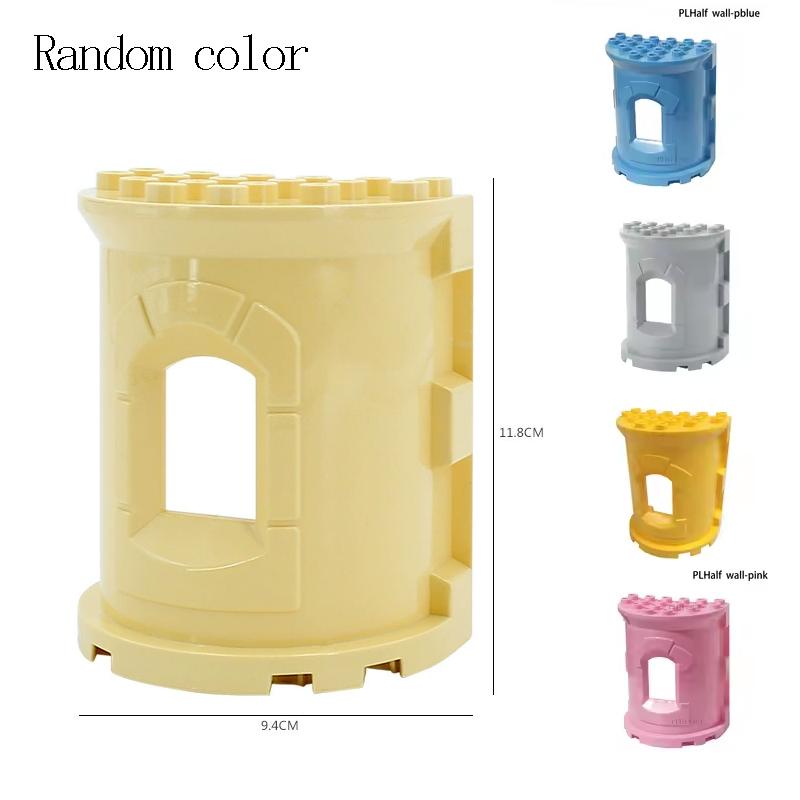 Big Particles Building Blocks Castle Scene Accessories Houses Roof Wall Compatible Large Bricks Educational Toys For Kids Gifts