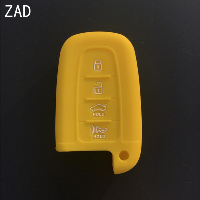 4 Buttons Silicone Car Key Fob Cover Case Holder Protector Shell  for Hyundai Sonata 2012 for KIA Sorento Sedona Sportage