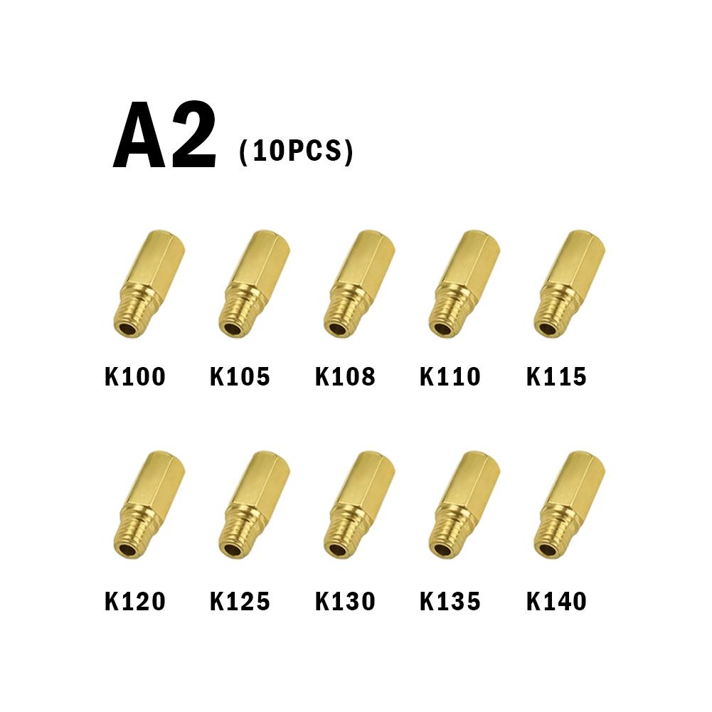 10Pcs Motorcycle Carburetor Main Jets Slow Pilot Jets M5 6mm Thread for PWK Keihin OKO CVK Carb Set Fuel Injectors Nozzle