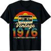 50 Years Old Gifts Vintage Born In 1976 Retro 50th Birthday TShirt Funny  Y2k Clothes Street Fashion Graphic T Shirts Cotton