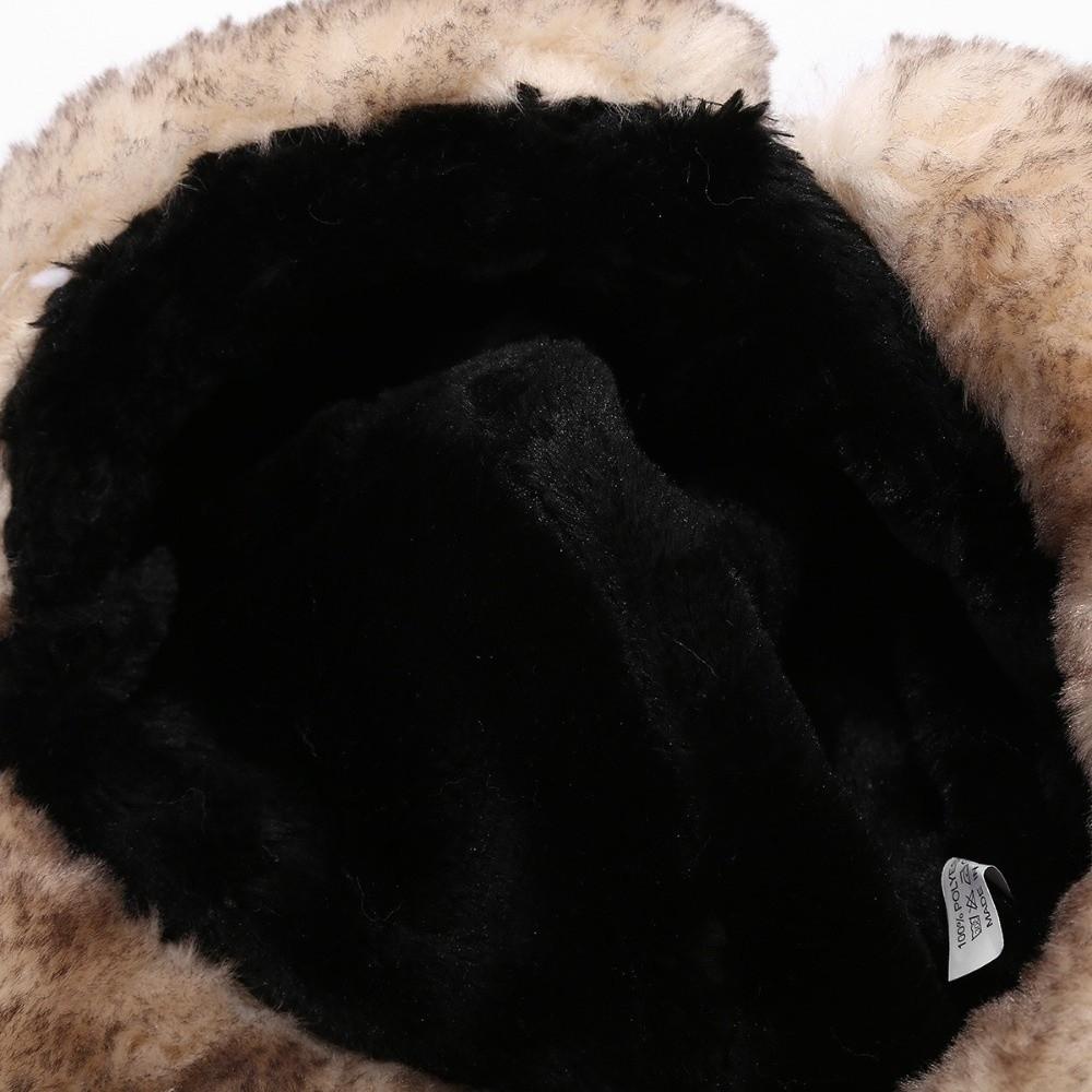 Faux Fur Lining Earflap Hat Waterproof Bomber Hat New Trapper Hat Cycling