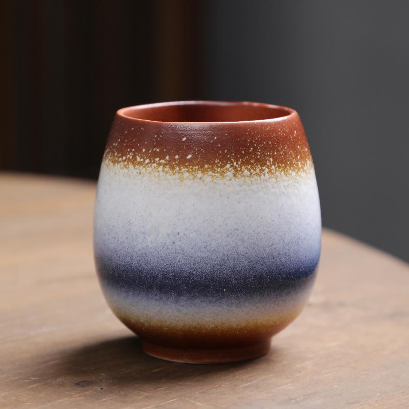 200ml Japanese Style Ceramic Cup Kiln Change Wine Mug Water Mugs Coffee Cup Personal Single Pottery Tea Cups Drinkware New