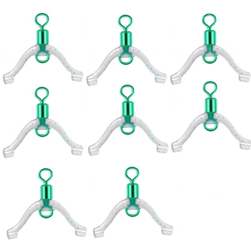 

8pcs Subline Splitters Anti Entanglements Fishing Tackle Tying Tool Fishing Line Space Bifurcation Swivels Contactor L