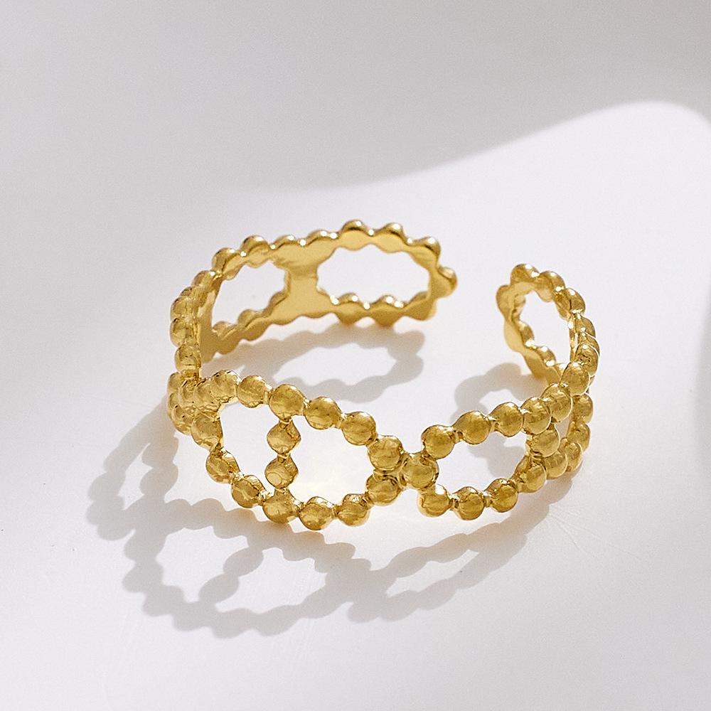 Schlichter Ring Hohlöffnung Verstellbarer Ring für Damen