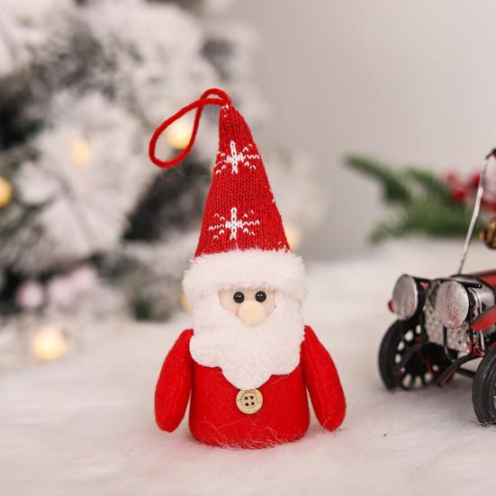 Christmas Gnome Hanging Ornaments with Lights Handmade Snowman Gnome Figurine Hanging Home Decorations for Shelf Table Fireplace Christmas Tree