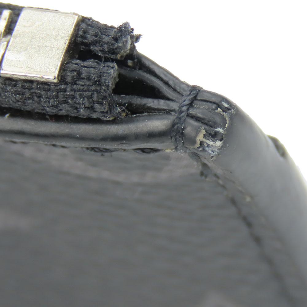 Used LOUIS VUITTON Coin case Coin card holder M30271 Monogram Eclipse Noir black Fragment case