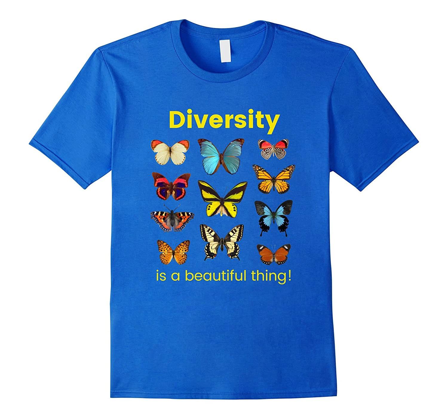 

Diversity Is A Beautiful Thing All Kinds of Butterflies TShirt 100 Cotton ONeck Short Sleeve Casual Mens Tshirt Size S3XL S