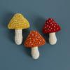 1Pc Botanical Badge Cartoon Knitted Mushroom Brooch Three-Dimensional Mushroom Pin Creative Jewelry Gift