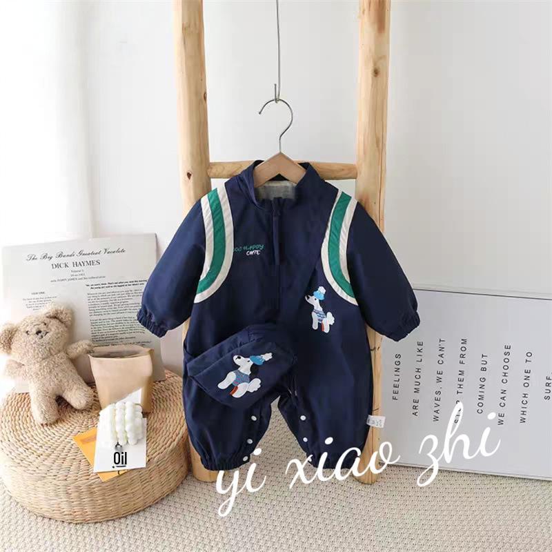 

Baby Boy Autumn Casual Long Sleeve Romper with Harem Pants 90 cm