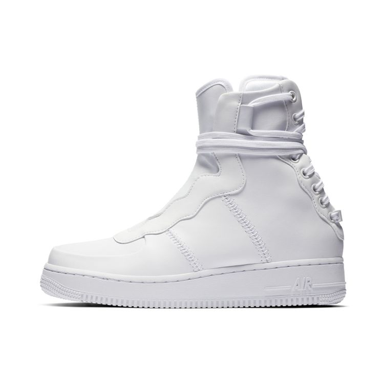 

Женские кроссовки Nike Air Force 1 High Rebel XX Triple White бело-белые AO1525-101