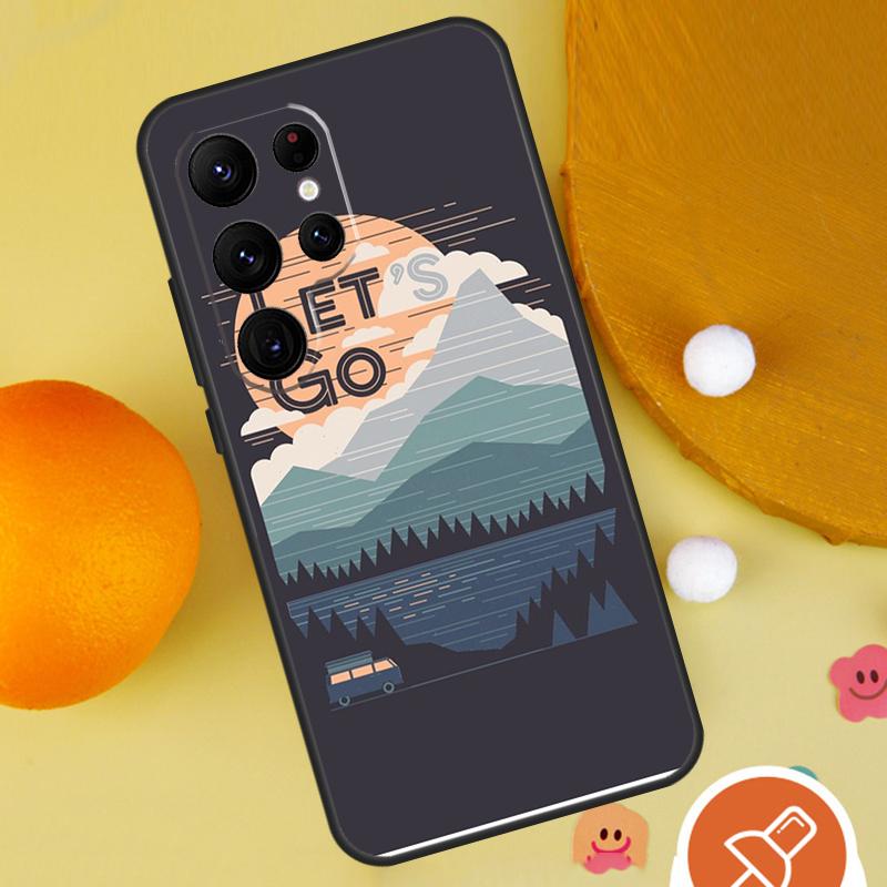 World Map Travel Phone Case For Samsung Galaxy S25 Ultra S24 S23 S22 S21 Ultra S9 S10 Plus S20 FE Funda Cover