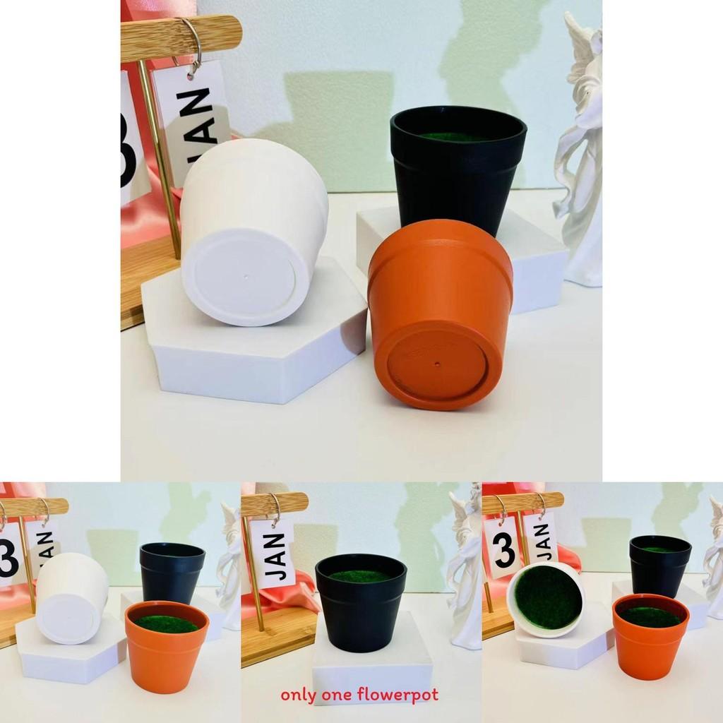 Kompakter Kunststoff-Gartentopf mit Schaumstoff-Einsatz für dekorative Pflanzenpräsentationen