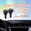 Windshield Washer Nozzle Kit with 6-Connector Set & 4 Dual-Hole Spray Patterns - Durable, Easy Install, Fits Most Vehicles