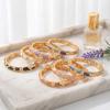 Metal Vintage Cloisonne Bangle Shell Women's Hand Bracelet Starfish Shell Bangle  Gold Jewelry