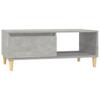 Vidaxl Couchtisch, Beton Grau, 90x50x36,5 cm