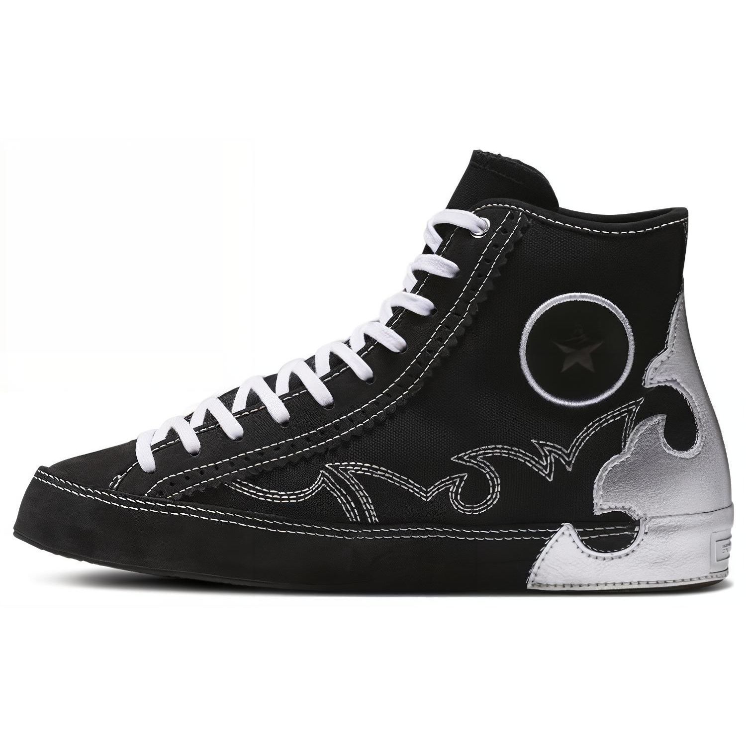

Converse Chuck Taylor All Star Sasha Волновой узор Повседневные высокие парусиновые кеды Женские кроссовки Синий Белый 565002C 37