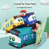 Creative Plush Cartoon Van Toy for Baby Boys and Kindergartens
