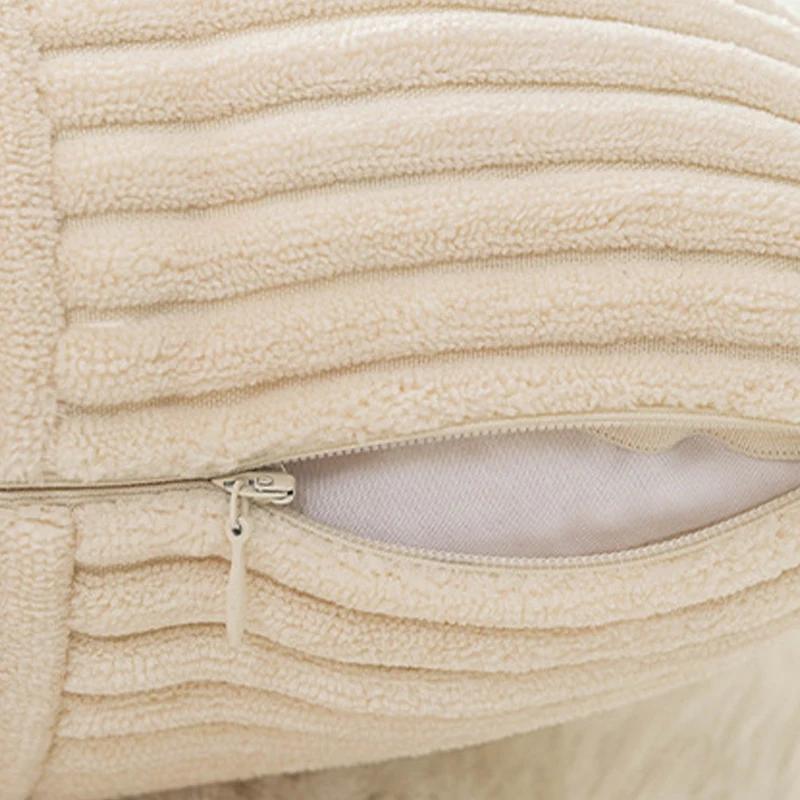 Striped Corduroy Cushion Cover Decorative Pillows for Sofa Living Room Patchwork Throw Pillow Cover Modern Simple Waist Cover