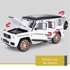 1:18 G63 Night Edition Models Cars Toys Metal Diecast 6 Doors Opened Off-road Vehicle with Light Sound SUV Perfect Gift for Boys