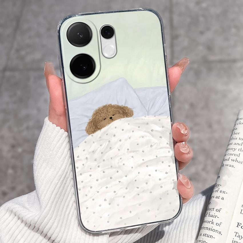 For Vivo V60 V50 V40 Lite V40e V30e V20 Pro SE Phone Case Beautiful Mountain Range Patterns Transparent TPU Anti Slip Soft Back Covers For Vivo Casing