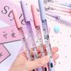 2Pcs Cute 0.5mm Ballpoint Pen luxury Drift Sand Glitter Crystal MultiColor Creative Ball Gift School Office Supplies