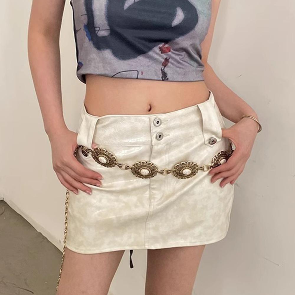 Metallketten-Gürtel Gold Silber Kleidergürtel Kette Neu Taillenkette Frauen