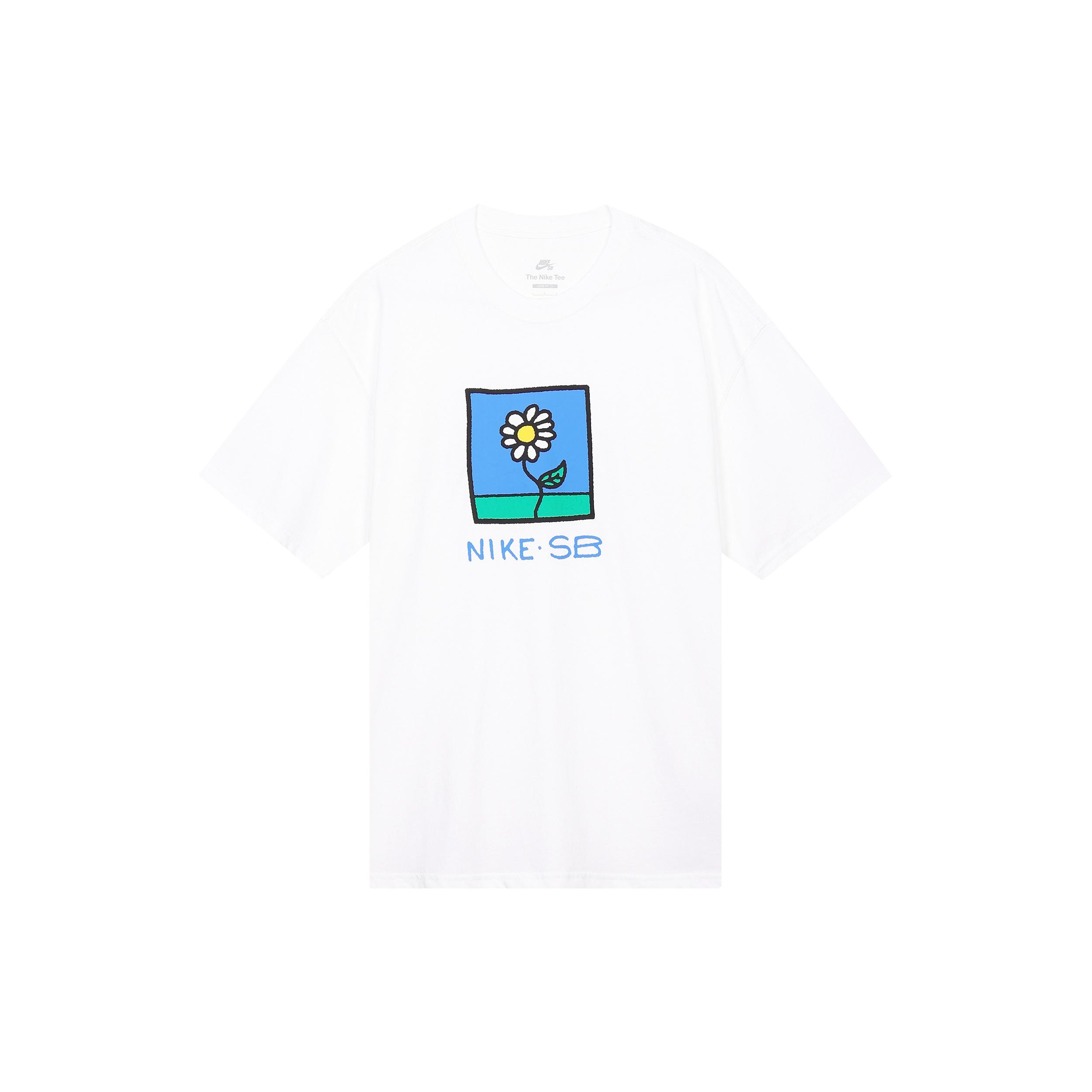 Nike SB Floral T-Shirt White Men s FB8139-100 XXL