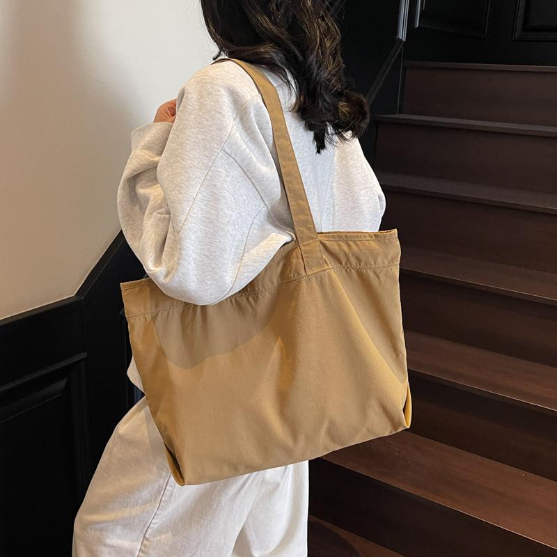 Student Class Shoulder Bag Women's Large Capacity Commuter Handbag Waterproof Tote Bag