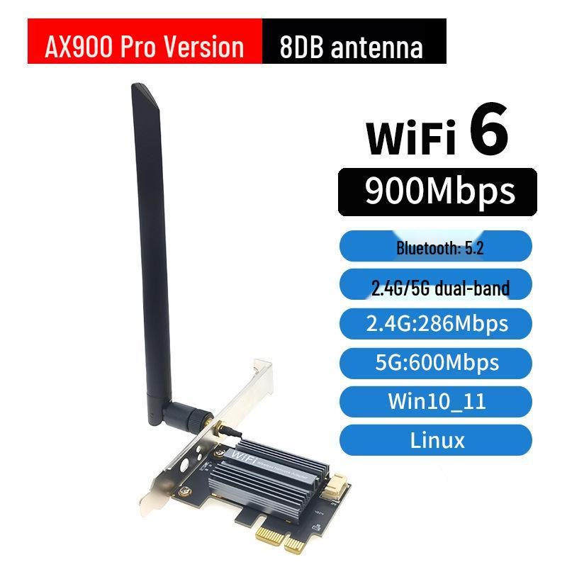 AX1800 WiFi 6 Dual-Band PCIe Desktop Wireless Network Card with Bluetooth 5.2