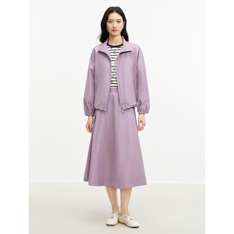 JUZUI Fashion Zipper Pocket A-line Skirt