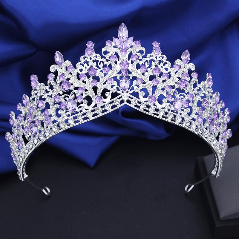 Qualität Königliche Königin Krone Luxus Strass Kristall Tiaras und Kronen Hochzeit Haarschmuck Abschlussball Geschenk Brautaccessoires