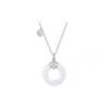 Auspicious Peace Buckle Necklace for Women - Retro Chinese Court Style with Ruyi Clouds & Hetian Jade Fortune Pendant