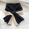 Women Scarf Patchwork Color Soft Comfortable Wrap Around Design Winter Scarf Neck Care Fashion Accessories