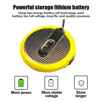 2 Pack LIR2025 LIR 2025 3.6V Lithium Rechargeable Batteries with Pins For Remote Control Watch Calculators Clock