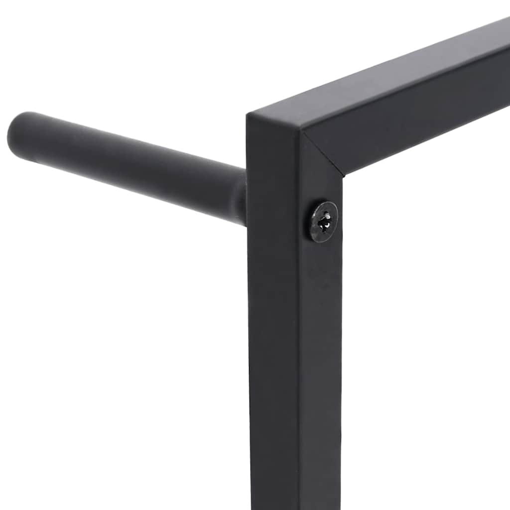 Vidaxl Towel Rack, Black, 60X10X116 Cm, Steel