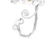 Pearl Left Right Ear Non piercing Leaf Hollowed Earrings Ear Cuff Fashion Accessories Ear Clip