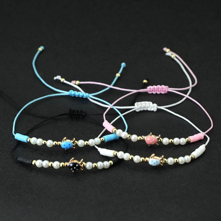 Bohemian Marine Animals Turtle Bracelet For Women Handmade Braided Poly Clay Braslet Beach Leisure Pulseira Accessories Joias