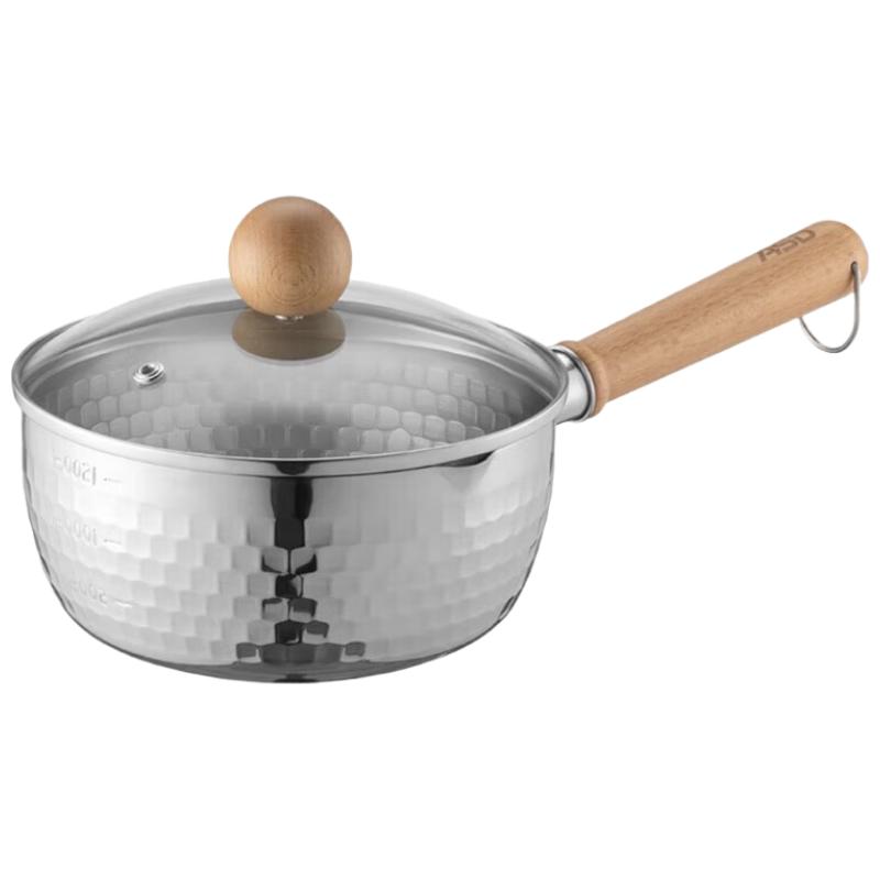 ASD 18cm 304 Stainless Steel Yukihira Pot