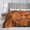 Flannel Throw Blanket Vizsla - Hungarian Pointer Collage Blankets Bedding Warm Plush Blanket for Bed Picnic Travel Home Couch