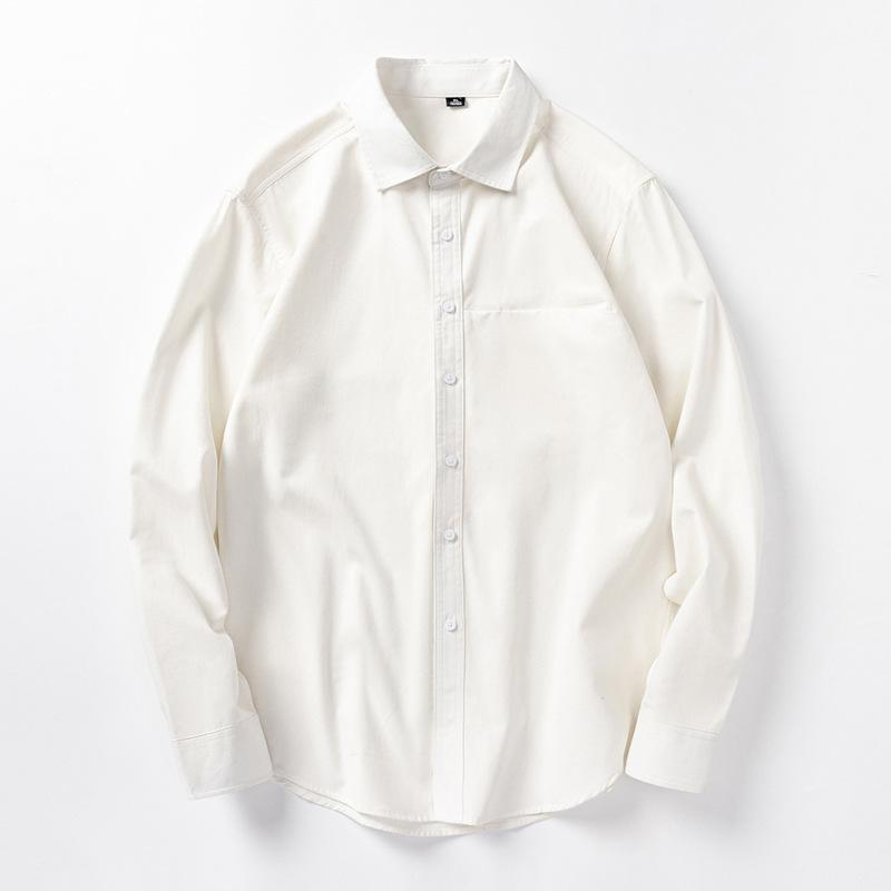 Autumn Men'S Solid Color Casual Long Sleeve Shirt Men'S Loose Long Sleeve Shirt Jacket