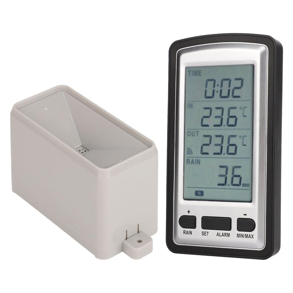 Digitální bezdrátový srážkoměr Domácí RCC přenos Záznamník teploty s přijímačem pro