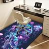 1pc Sea turtles,Jellyfish,Underwater Office Carpet Soft Polyester Entrance Carpet Washable Non slip